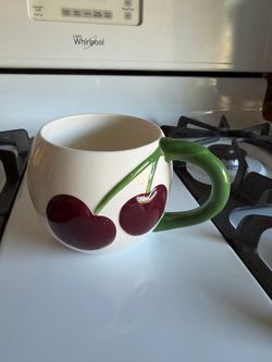 Ceramic Cherry Novelty Coffee Mug