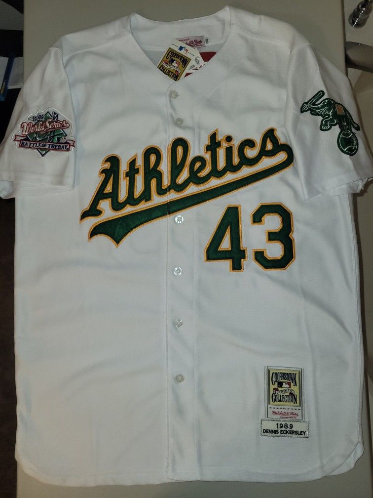 Oakland A's Dennis Eckersley Jersey Mitchell & Ness Cooperstown Collection 🔹️Men's Size 50 XL 🔸️Brand New w/ Tags 🔥🔥