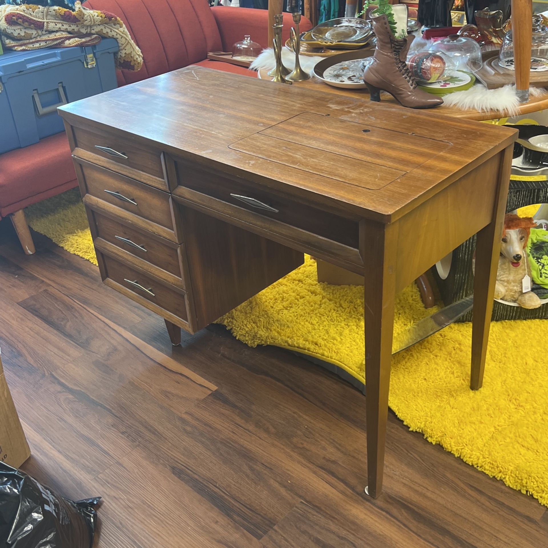MCM Sewing Table Desk W/ FREE Sewing Machine