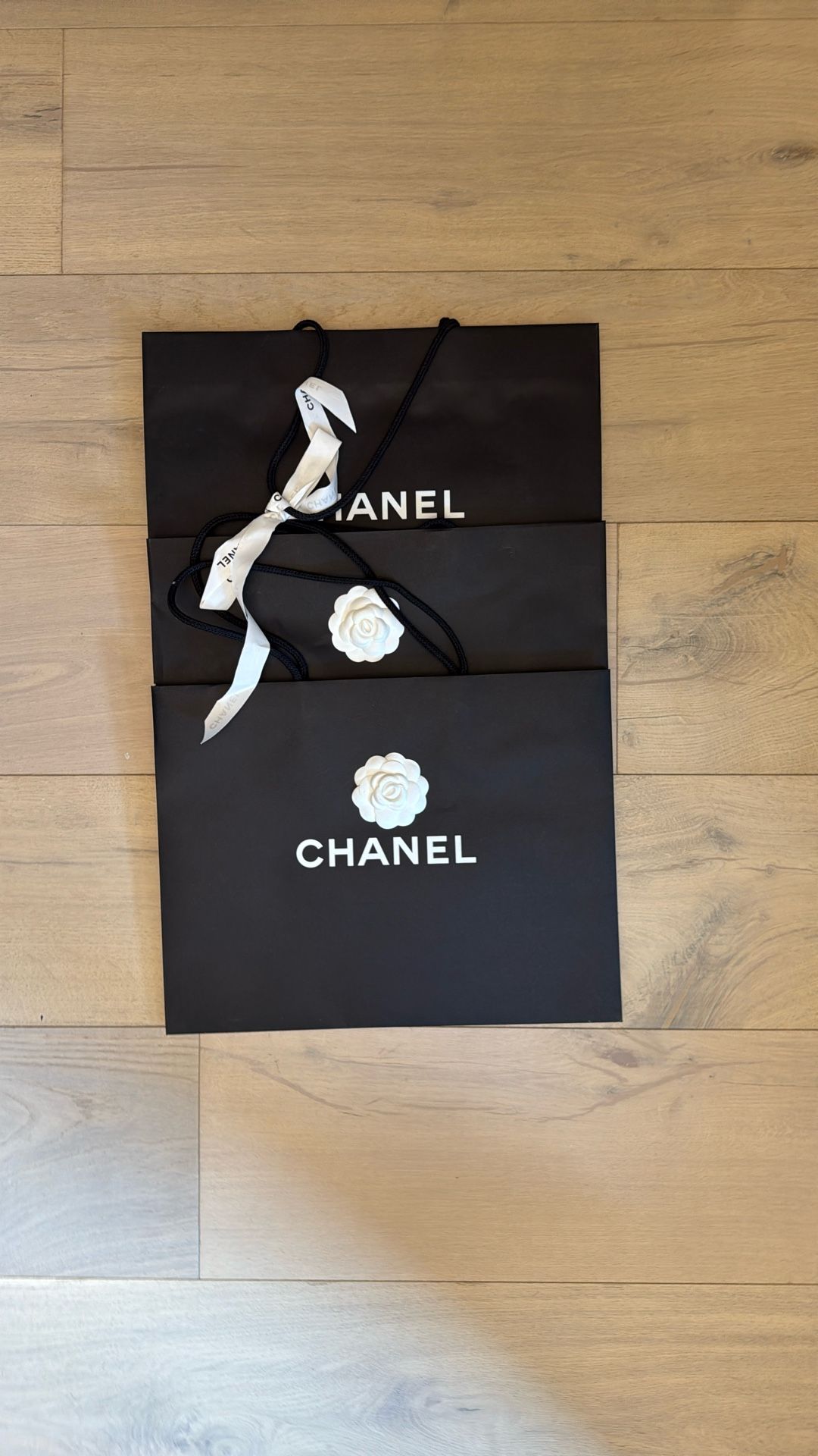 Set Of 3 Chanel Paper Bag