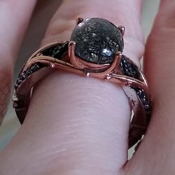 10k Rose 🌹 gold New In Box Disney Enchanted Size 5.75 Ring 💍!