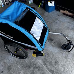 Burley D’Lite X 2 Seat Kid Bike Trailer & Stroller