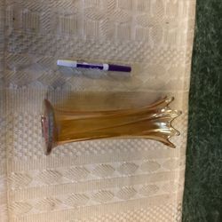 Carnival Fluted Vase Excellent Condition