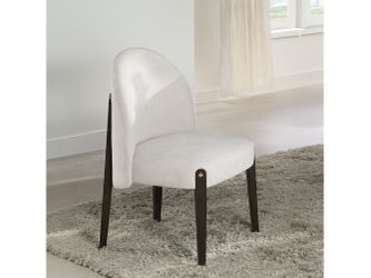 Clayten Beige & Espreeso Side Chair (Set of 2)