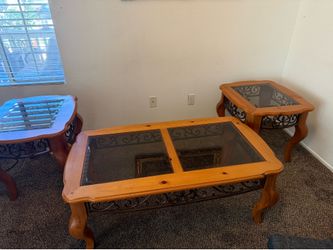 Solid Pine coffee matching and end table set