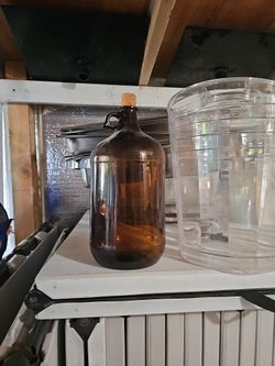 Large Amber Bottle
