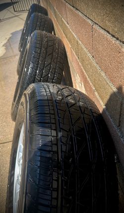 4 Firestone Destination LE3 tires and rims