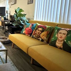 Yellow Futon Sofa