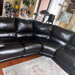Sectional Leather Couch Recliners