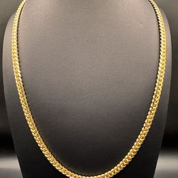 14k Solid Miami Cuban Link Chain 22” 6mm 59.2g