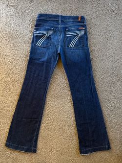 7 For All Mankind low rise dojo jeans blue jeans