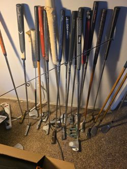Mixed Lot of Used Golf Clubs