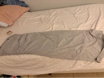 Gray strapless dress