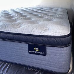 King Size Mattress Serta Perfect Sleeper 14” Inches Thick Pillow Top With Its Plastic Direct From Factory Same Day Delivery  