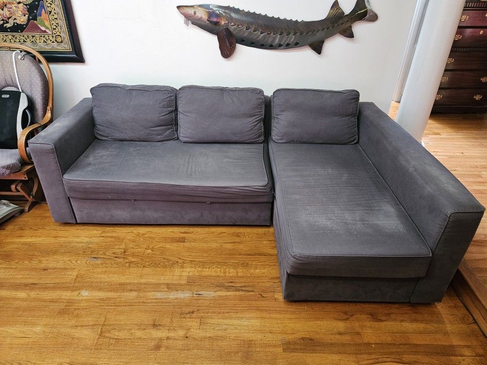Ikea Sectional Sleeper Sofa W/ Storage
