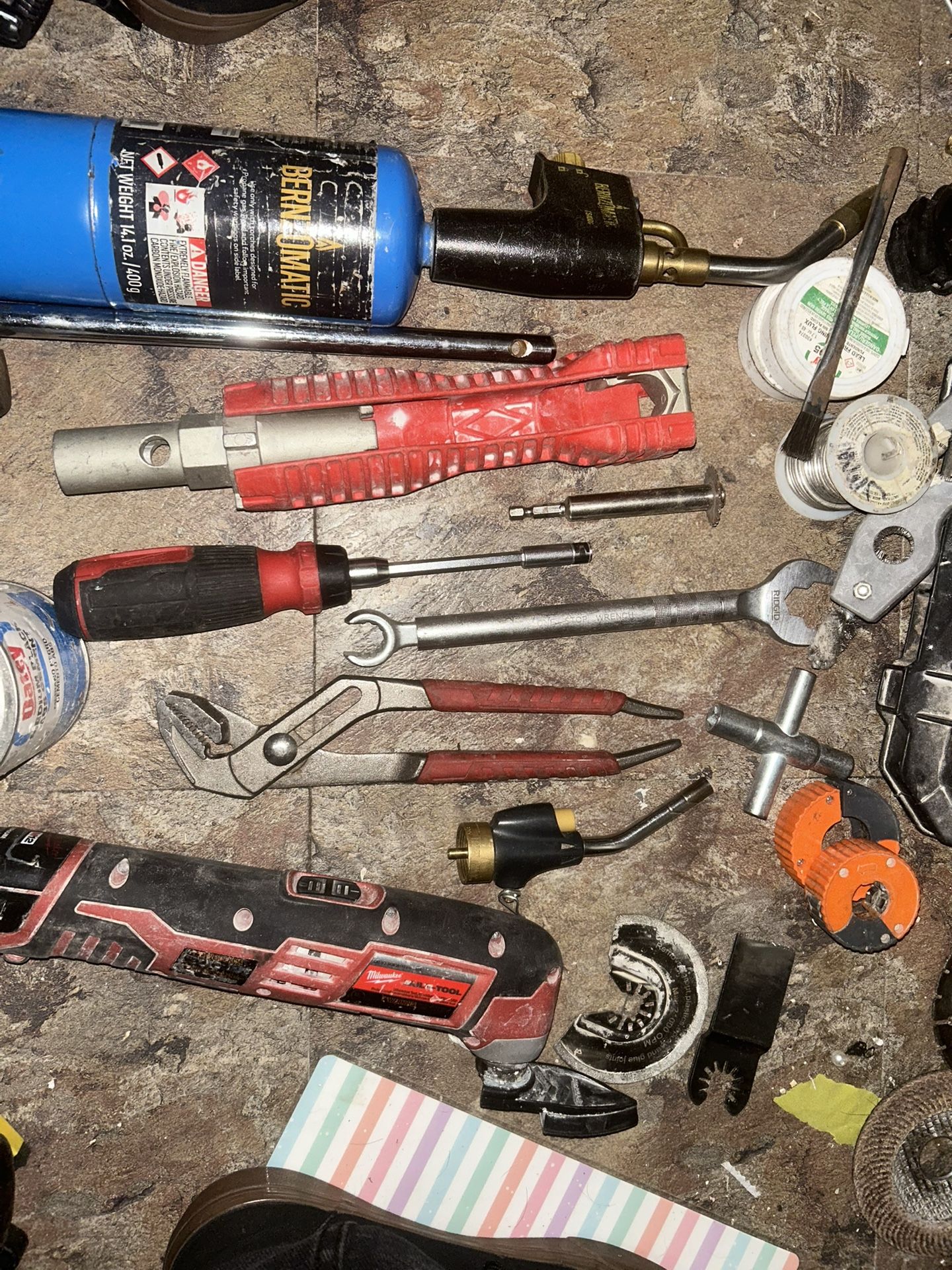 Cool To The Touch Torch Tip , Angle Stop Wrench, Multi Tool W Different Heads