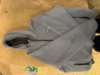 New Balance Full Zip Hoodie Jacket – Gray/Blue