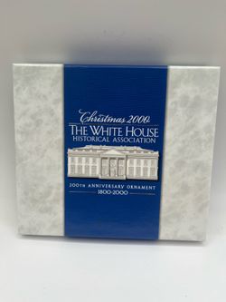 CHRISTMAS 2000 THE WHITE HOUSE HISTORICAL ASSOCIATION 200TH ANNIVERSARY ORNAMENT 1(contact info removed)