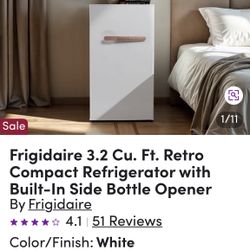 Frigidaire 3.2 Cu. Retro Compact Refrigerator