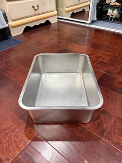 Large Stainless Steel Cat Litter Box
