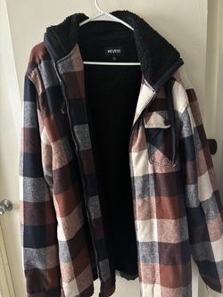 Revess Sherpa-Lined Flannel Shirt Jacket XXL