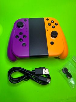 Wireless Joystick Pair for Nintendo Switch Left Right Gamepad Replacement Grip Purple Orange Remote