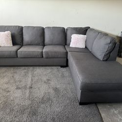 Gray Modern Sectional Sofa Couch Lounge Chaise Sala 