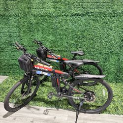 VARUN Electric Bike, 26" Foldable EBike, Peak 750W Motor, 48V 374.4Wh Battery, up to 20+mph 50 Miles, 7 Speeds with Bike Pump, Phone Holder & Bike Loc