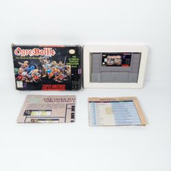 Ogre Battle: March of the Black Queen SNES Boxed with Inserts | Missing Manual | AUTHENTIC