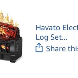 Havato Electric Fire log Set 