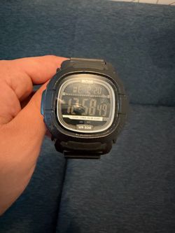 Black digital diver watch