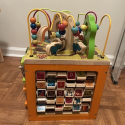 Wooden Activity Cube