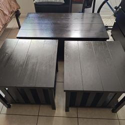 Coffee Table, 2 End tables and TV Stand