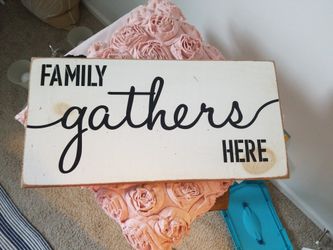 Distressed Family Sign