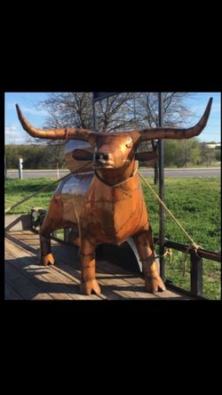 Custom Hand Crafted Longhorn BBQ Grill for Sale in San Antonio, TX