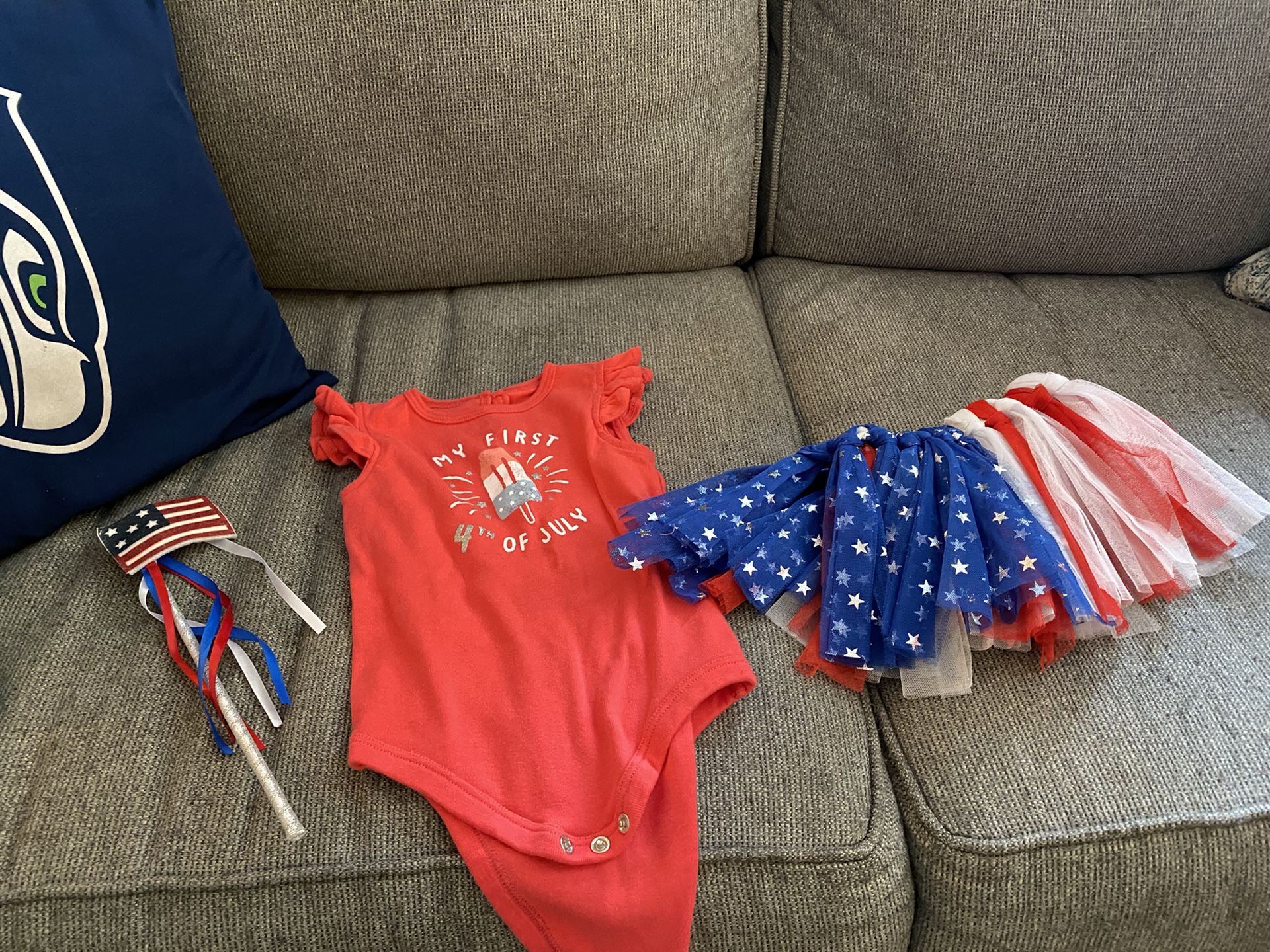 12-18 Month Girls First 4th Of July Outfit