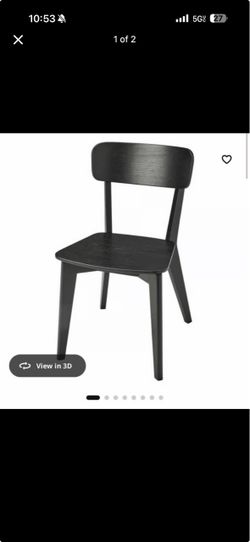 8 black ikea chairs