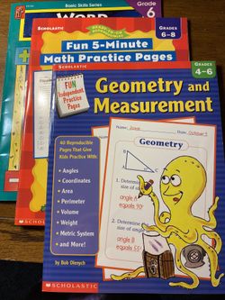 3 Scholastic Math Activity Books