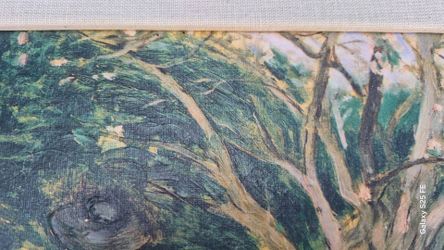 Impressionist style oil painting - Paris - D'Orsay Garden Scene