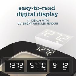 Digital Bathroom Scale, Motion-Sensing Ambient Illumination