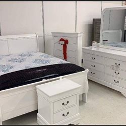 🛖bedroom Set Bed Nightstand 🛌 