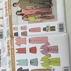 12 Sets Of Sewing patterns