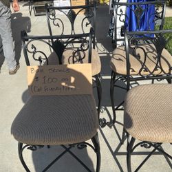 Bar Chairs Metal 4pcs