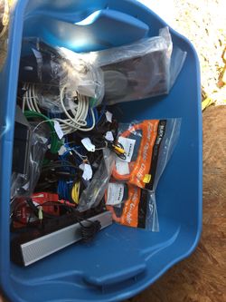 A lot of computers cords and others all for 55