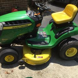 John deere d100 ride on mower for sale sale