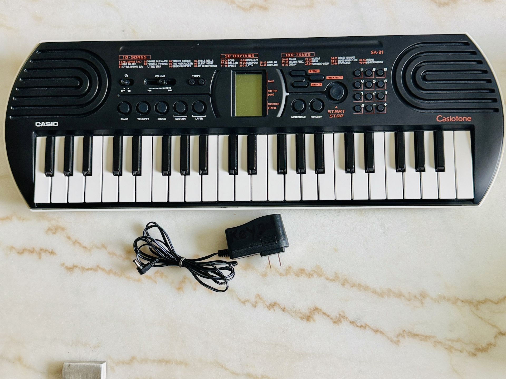 Casio SA-81 44-Key Mini Portable Keyboard – Black (Open Box, Unused) With Charger