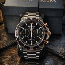Men’s Bulova Marine Star Two Tome Watch