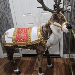 Holiday 4 ft. Animated Reindeer Christmas Animatronic