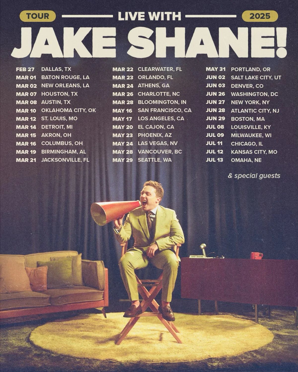 Two tickets To Jake Shane