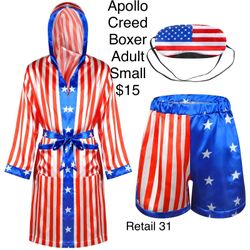 American Boxer Costume Men Small / Disfraz de Boxeador Chico